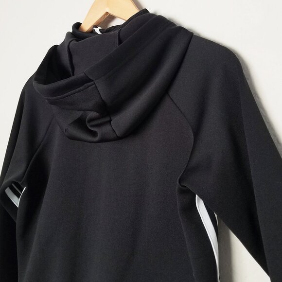 NIKE Sportswear Striped Front Zip Black Tracksuit Hoodie Women's Size S Jacket - Picture 13 of 16